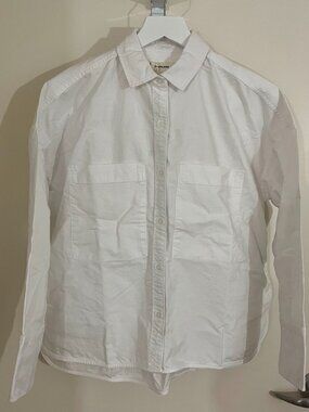 Everlane The Boxy Oxford Shirt in White - Size S